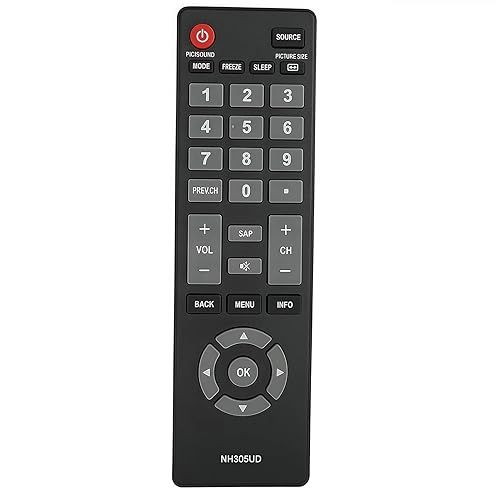 Replacement Remote Control Compatible for for Funai TV NH307UD LF320FX4 LF320FX4F
