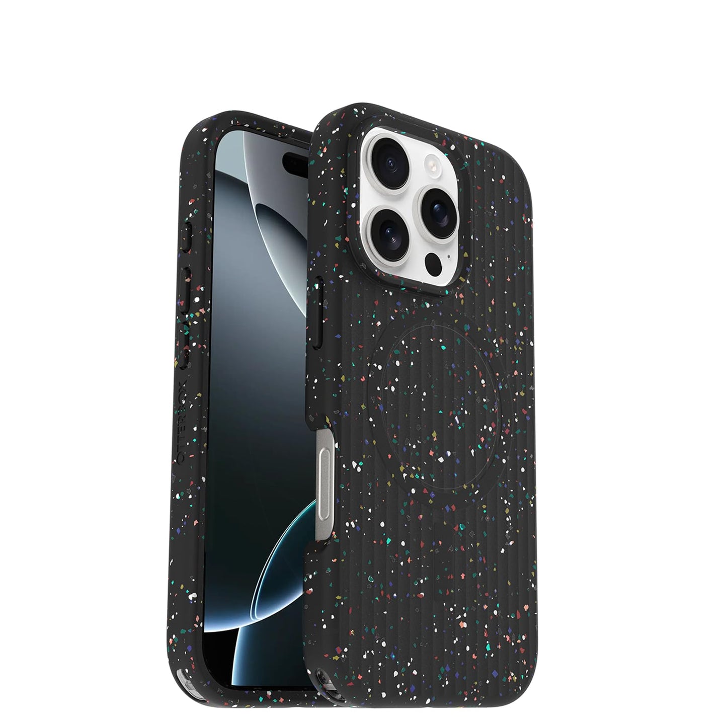 OtterBox Core Series for MagSafe for iPhone 16 Pro - Carnival Night Black, Sleek Rubber Design, Smooth Finish, Camera Bumpers, and Protective Screen