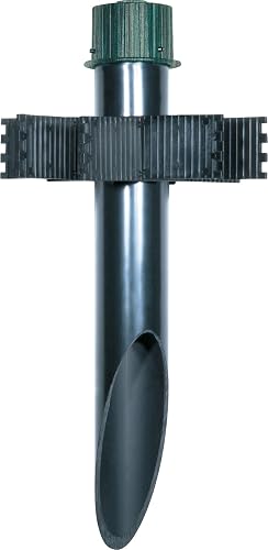 Nuvo Lighting SF76/664 3-Inch by 18-Inch PVC Mounting Post Die Cast Aluminum Cap Durable Outdoor Landscape Pathway Lighting, Antique Verdi