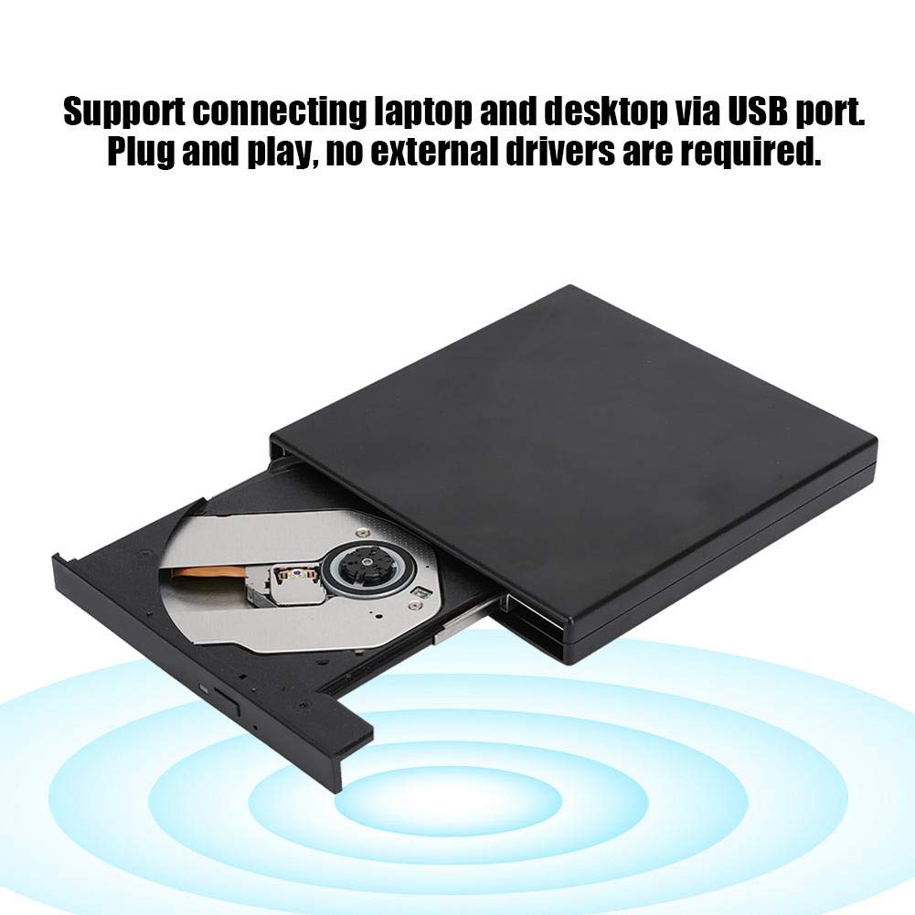 fo sa Computer Optical Drive USB2.0 DVD,RW Portable External Laptop Desktop PC CD DVD RW for Win 2000,Win XP,Win Vista,Win 7