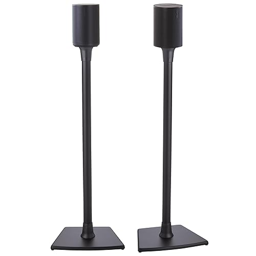 Sanus Wireless Speaker Stand for Sonos Era 100™ - Pair (Black) |, Perfect Stand Setup for Easy and Secure Mounting of New Sonos Era 100™ Speakers