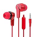 UrbanX R2 Wired in-Ear Headphones with Mic for alcatel Pop 4+ with Tangle-Free Cord, Noise Isolating Earphones, Deep Bass, in-Ear Bud Silicone Tips