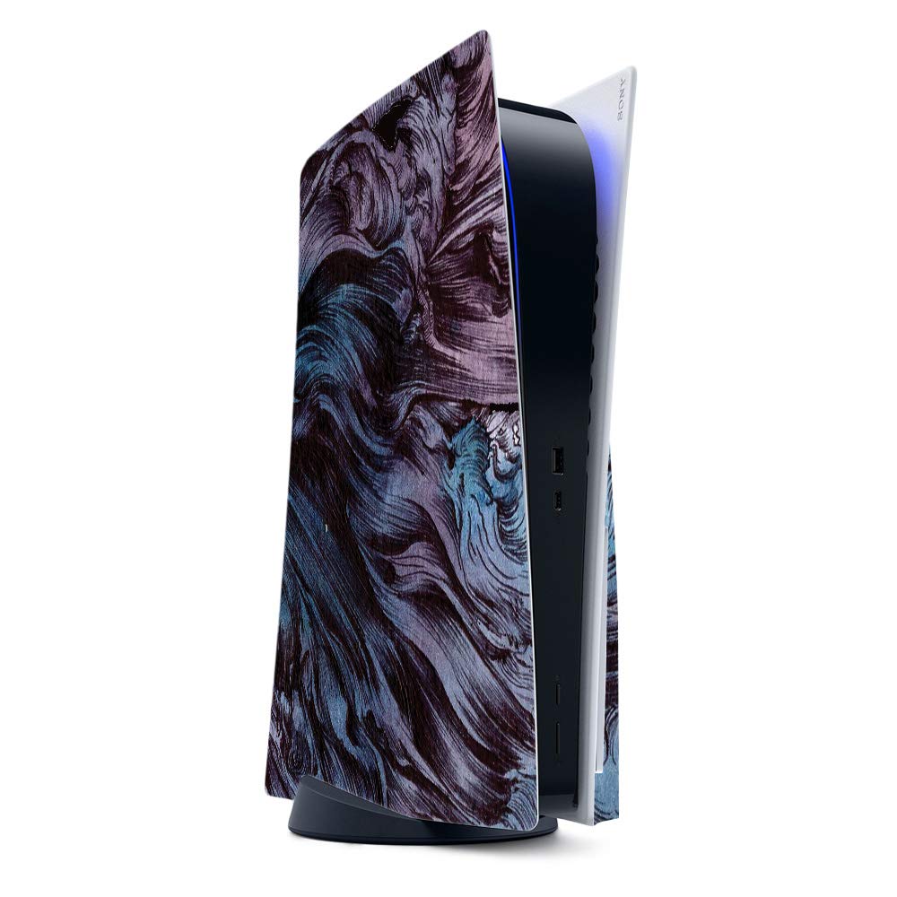 MightySkins Gaming Skin for PS5 / Playstation 5 - Angry Ripple | Protective Viny wrap | Easy to Apply and Change Style | Made in The USA