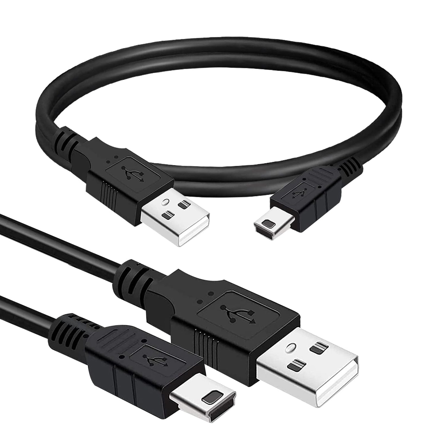 Mini USB A to Mini B Cable - 10ft Fast Charging - Compatible with GoPro, USB Mic, Garmin, PS3, DashCam