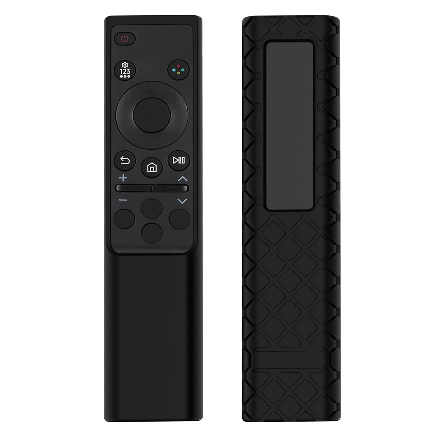 LEFXMOPHY Case for Samsung TM2240A BN59-01388A BN59-01385 BN59-01386 BN59-01357 BN59-01391 2022 2023 Solar Remote Silicone Cover, Black