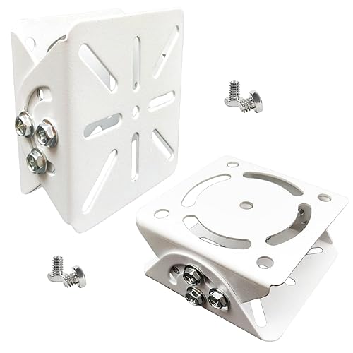 GledeYeTec 2-Set CCTV Security Camera Universal Pole Mounting Mount Bracket Adapter,Duckbill 2D Joint Connector Video Surveillance Camera Mounts
