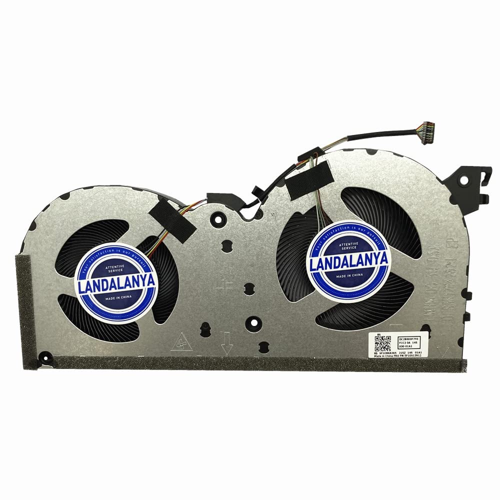 Landalanya Replacement New Laptop CPU Cooling Fan for Lenovo IdeaPad Gaming 3i 15IMH05 3-15IMH05 3-15ARH05 Creator 5-15IMH05 Series DFS5K12114262J