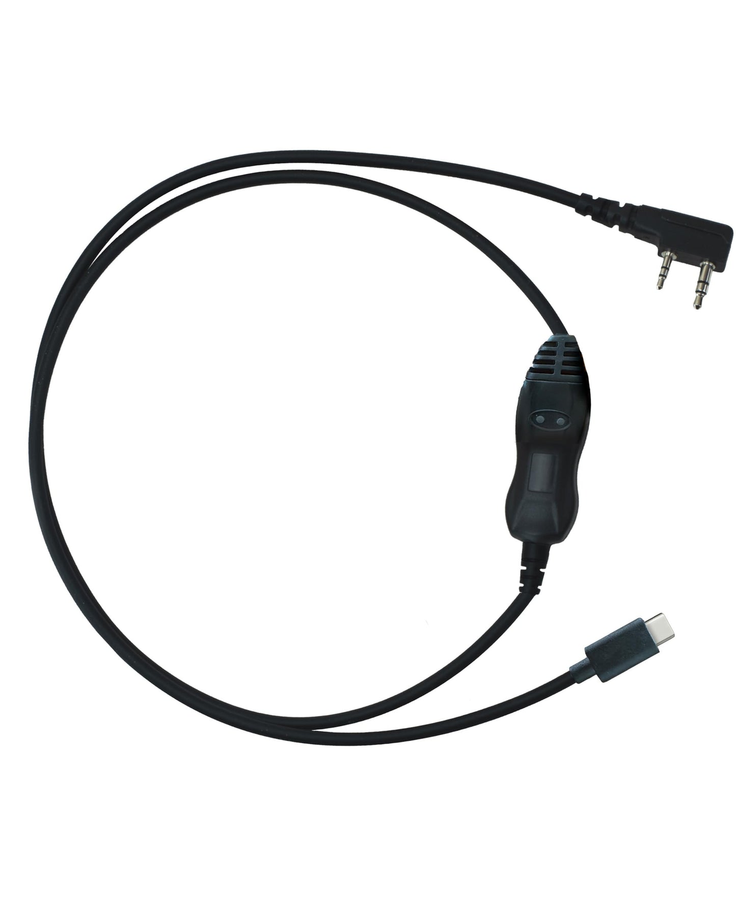 BTECH PC03 USB-C Programming Cable - FTDI Chipset for Baofeng & Kenwood K1 2 Pin Two-Way Radios | Compatible with Windows, Mac, and Linux | Easy