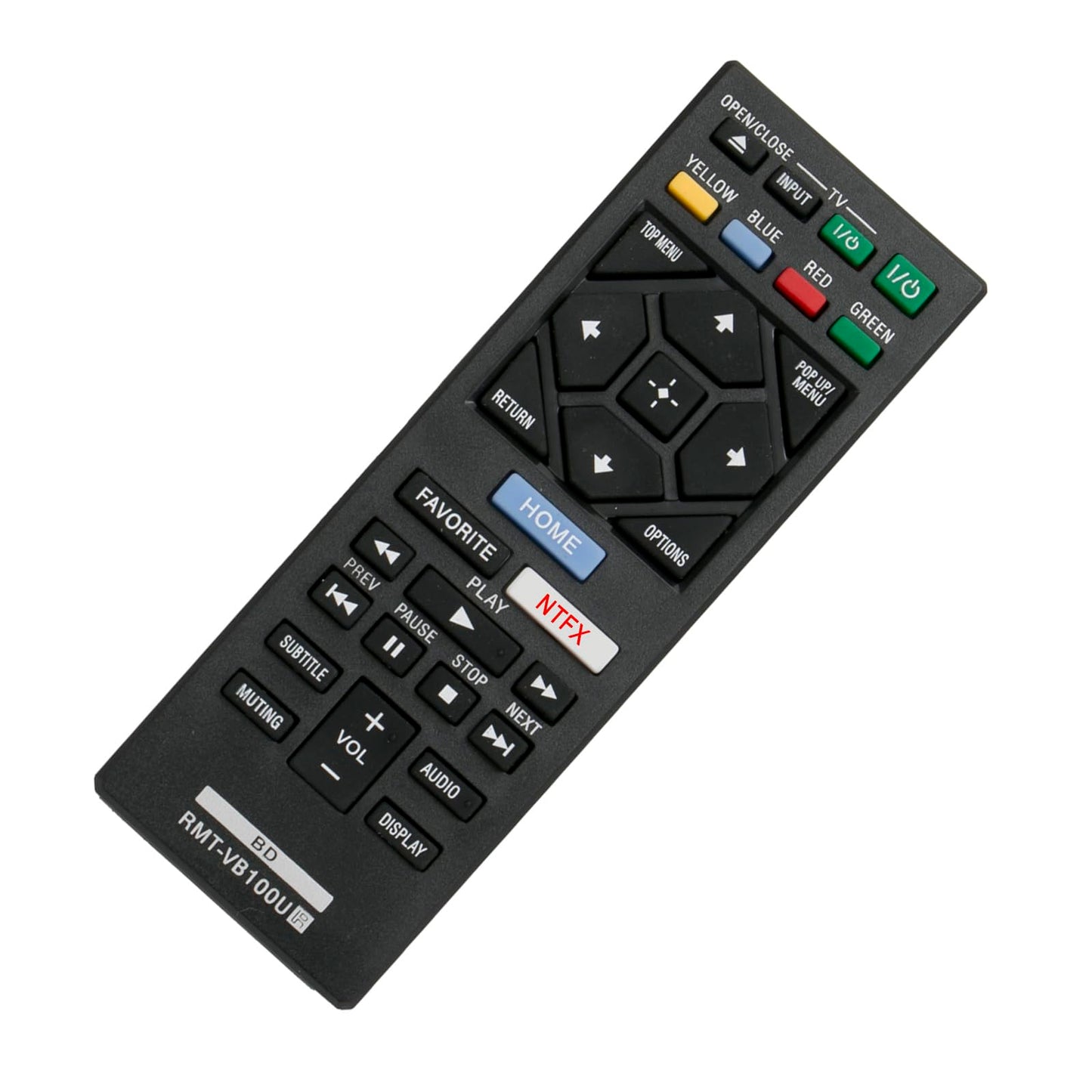 New RMT-VB100U Replace Remote fit for Sony Blu-Ray Player BDPS2900 BDPS3500 BDPBX150 BDP-BX150 BDPBX350 BDP-BX350 BDPBX550 BDP-BX550 BDP-BX650