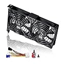 SCCCF Dual 92mm Graphic Card Fans, Graphics Card Cooler, Video Card VGA Cooler, PCI Slot Fan GPU Cooler