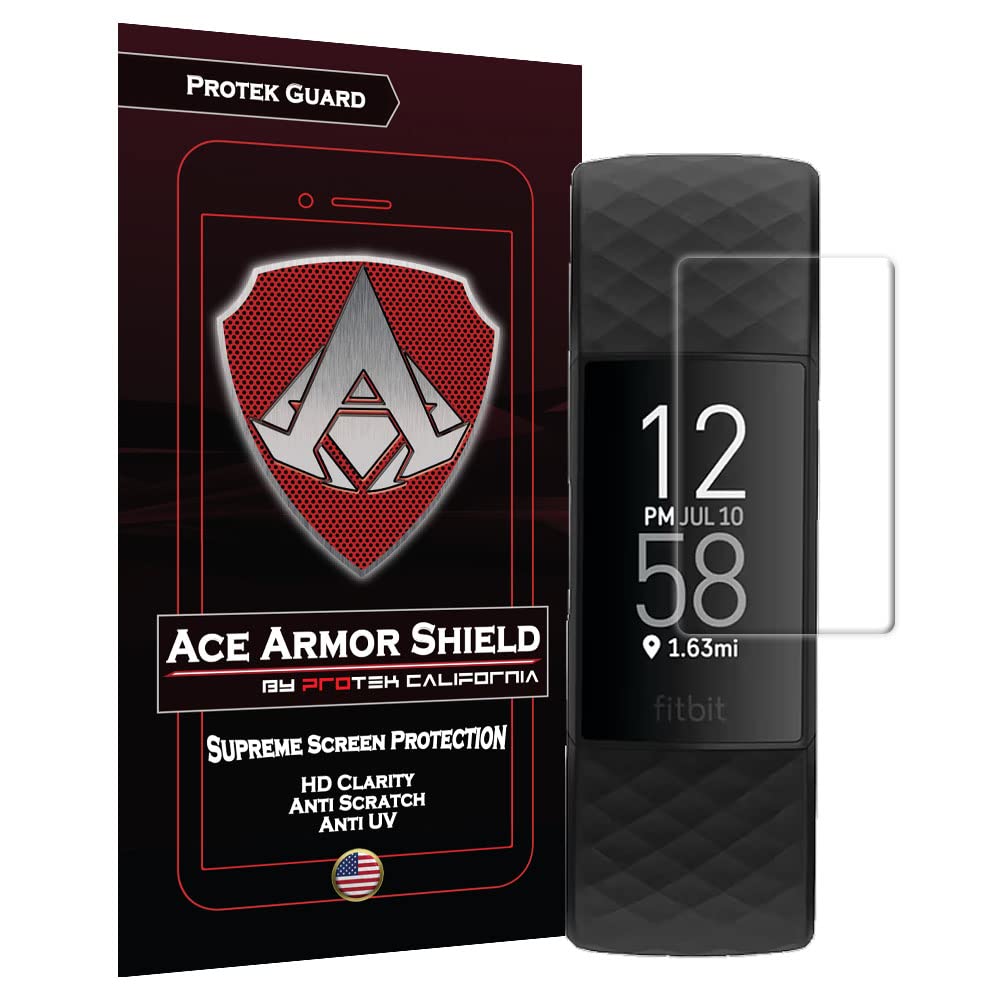 ACE ARMOR SHIELD Premium Screen Protectors for the Fitbit Charge 3 and Charge 4 (CHARGE 3 & 4)
