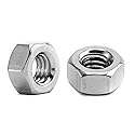 5/16-18 Hex Nuts 100Pcs 304 Stainless Steel 18-8, Full Thread, Hex Drive, Bright Finish by SG TZH