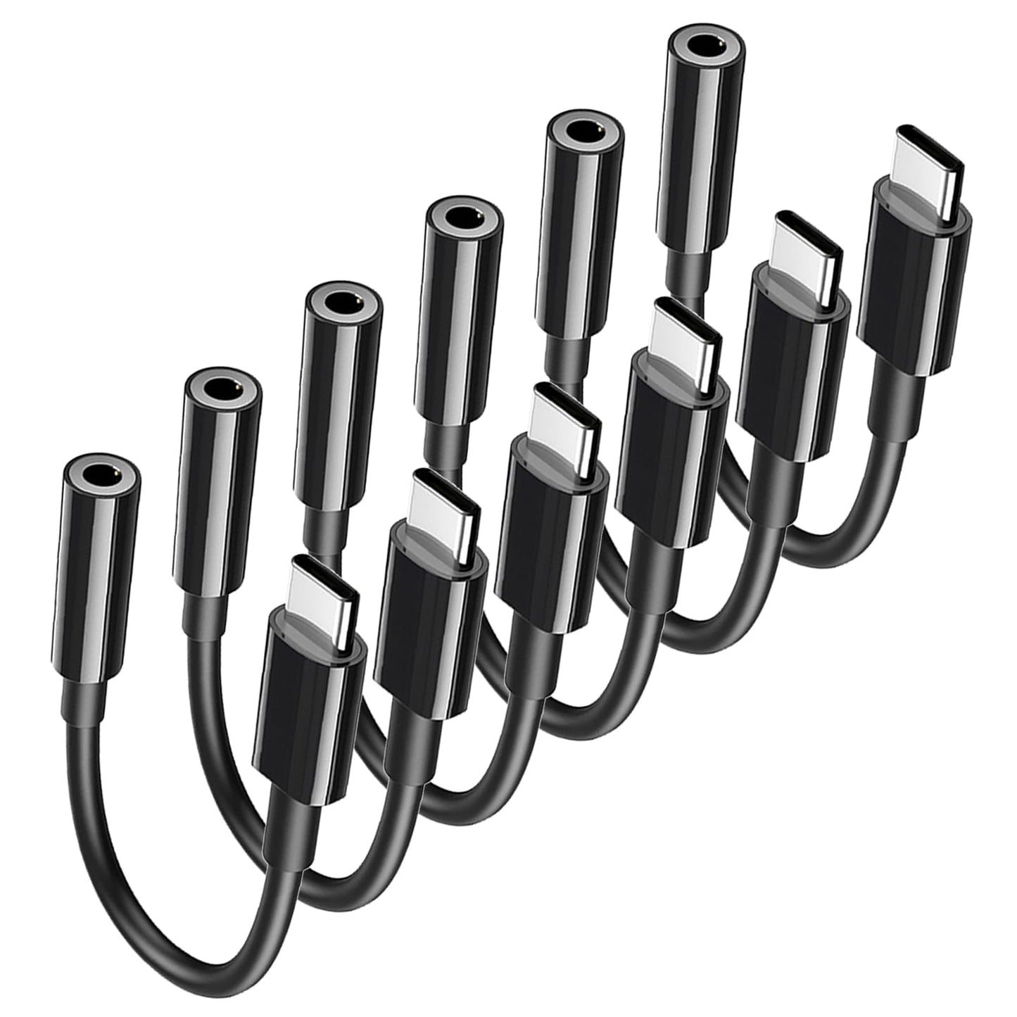 USB C to 3.5mm Headphone Jack Adapter Type C Audio Aux Cable Dongle Compatible with iPhone 16/15/15 Plus/15 Pro/15 Pro Max/iPad/Pixel, Samsung Galaxy