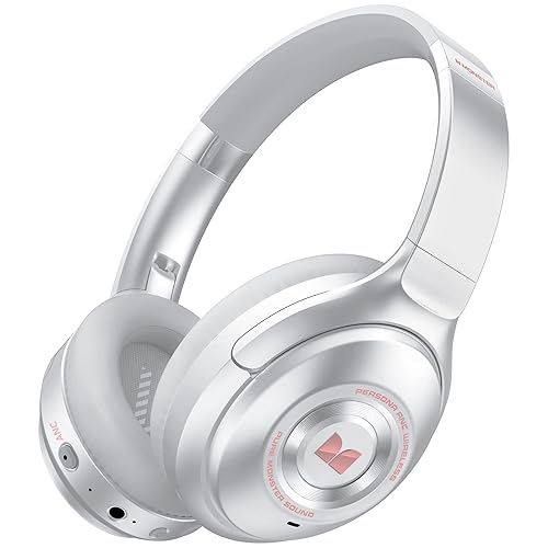 Monster Persona Noise Cancelling Wireless Headphones, Over Ear Bluetooth Headphones Wireless with Hi-Fi Stereo Deep Bass, Quick Charge 30H Playtime…