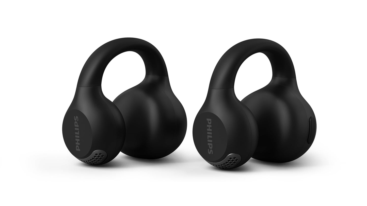 Philips Q2000 Clip On True Wireless Earbuds, Open Ear Bluetooth 5.4 Headphones, Up to 28H Playtime, Clear Calls, Multipoint Connection, IPX4…