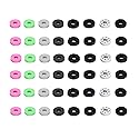 Ruimou 48 Pcs Aim Assist Target Motion Control Sponge Rings,Game Handle Buffer Precision Rings,Compatible with PS4/PS5,Xbox Series X/S,Switch Pro