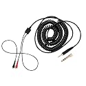 Richer-R Replacement Spring Coil Cable for Sennheiser HD25/ 560/540/ 480/430 Headphones Earphones