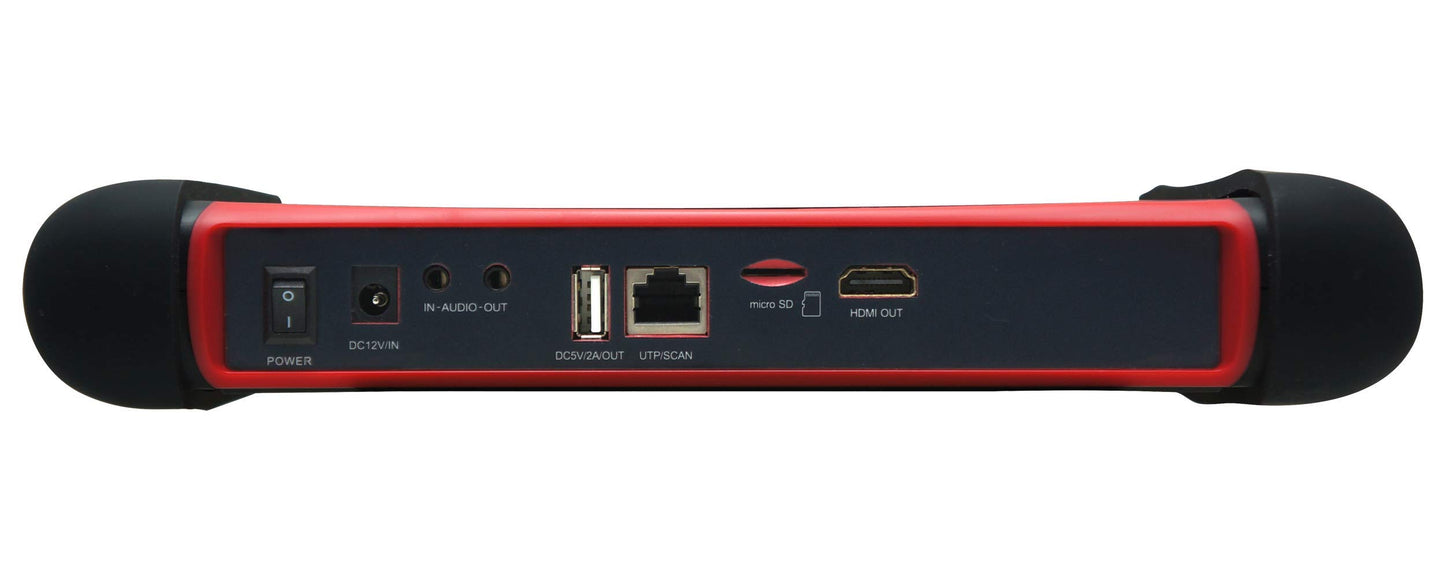EVERSECU 7-inch retina touch screen all-in-one multi-functional 4K IP Camera Tester 8MP HD-SDI/TVI/AHD/CVI CCTV Tester, Multimeter, TDR Cable