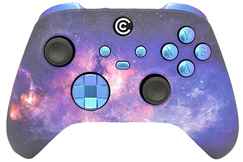 Custom Controllerzz Designer Series Custom Wireless Controller for PC, Windows, Xbox Series X/S & One - Multiple Designs Available (Galaxy & Chameleon