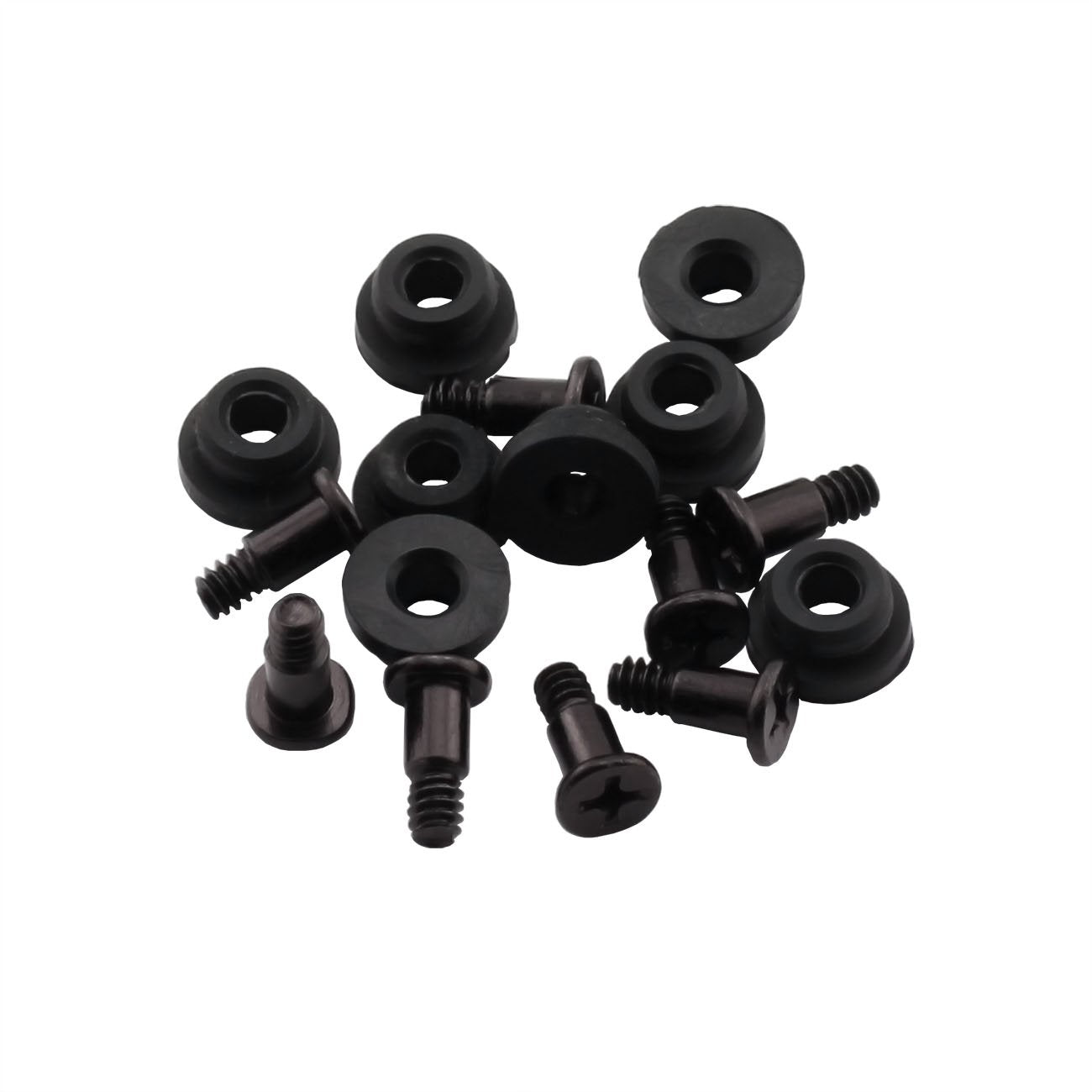 ZRM&E 8pcs 10mm Hard Disk Drive Screws and Shock Absorption Rubber Washer Kit PC Hard Disk Drive Mounting Accessories for 3.5 inches HDD SSD