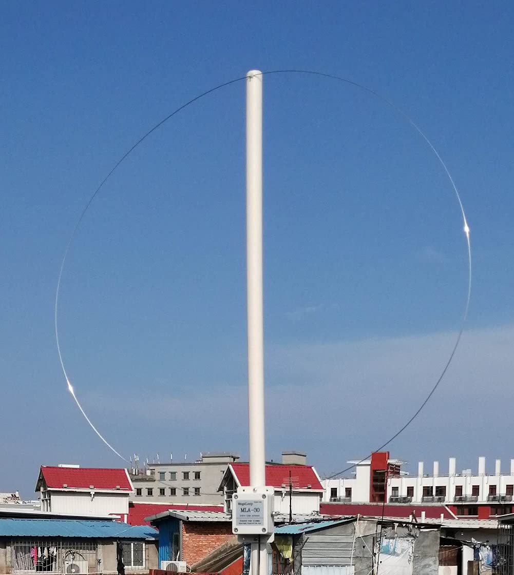 Upgrade Version Loop Antenna MLA-30+ Plus 0.5-30MHz Rainproof Ring Active Receive Antenna Low Noise Medium Short Wave