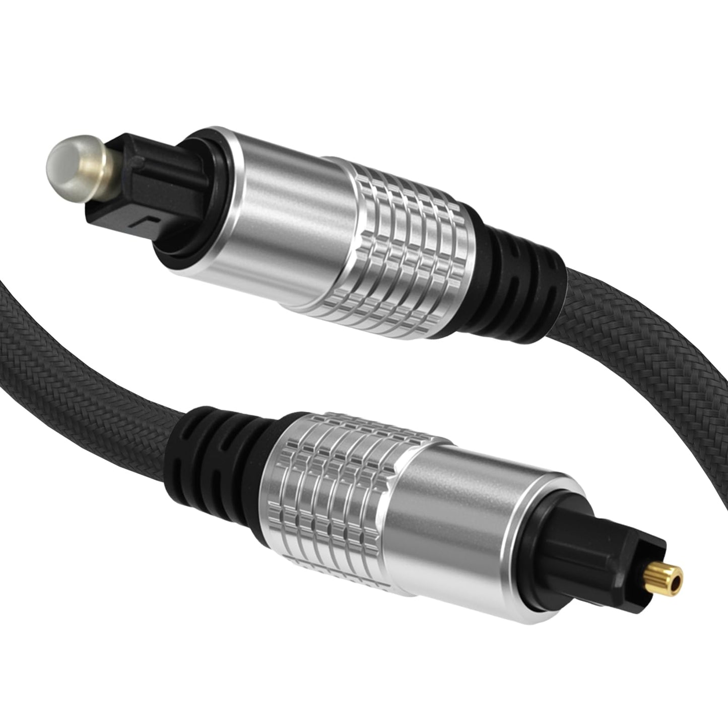 Cyberguys! Optical Audio Cable, Digital Optical Cable with Toslink Connectors, Braided Digital Audio Cables for Soundbar, TV, Receiver, Speaker, Xbox
