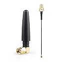 2.4GHz Bluetooth WiFi Antenna 2dBi SMA Male (Pin) with U.FL to SMA Female Pigtail RF1.13 Cable 30cm for Amplifier Board