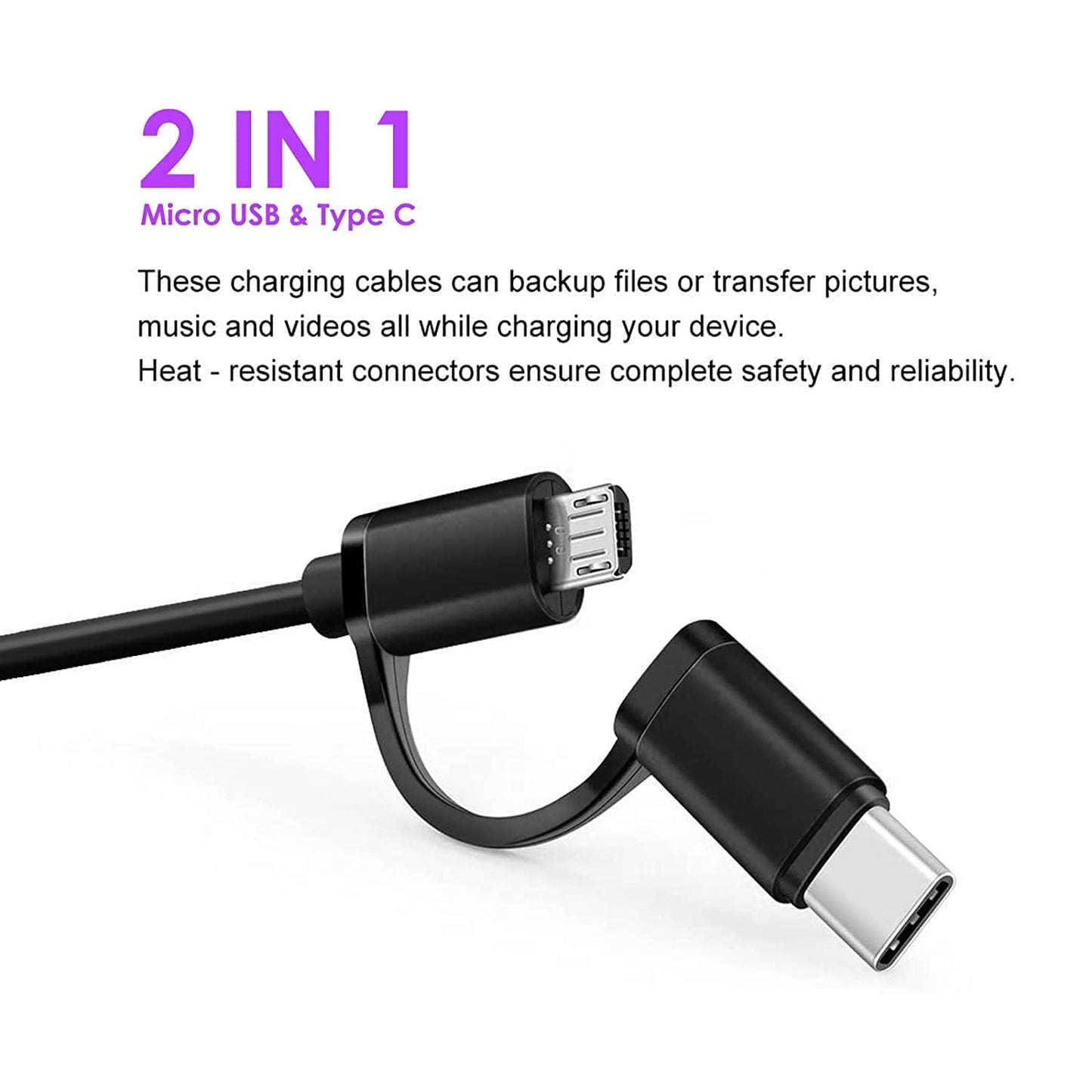 USB C & Micro Fast Charger Cable Cord for Bose 700, Sport Earbuds, SleepBuds 2, QC Earbuds, QC 20 35 45 Headphones, Soundlink Revolve Speaker, JBL