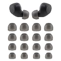 NANLANFAN Replacement Silicone Ear Tips for Sony WF-C510 / WF-C500 / WF-C700N / WF-C710N Wireless Earbuds, 8 Pairs (XS/S/M/L) (Black)