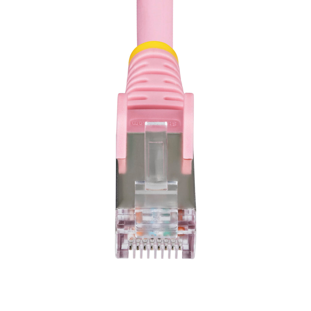 StarTech 25ft Cat6a Snagless Ethernet Cable, S/FTP, 100W PoE++, LSZH, Pink