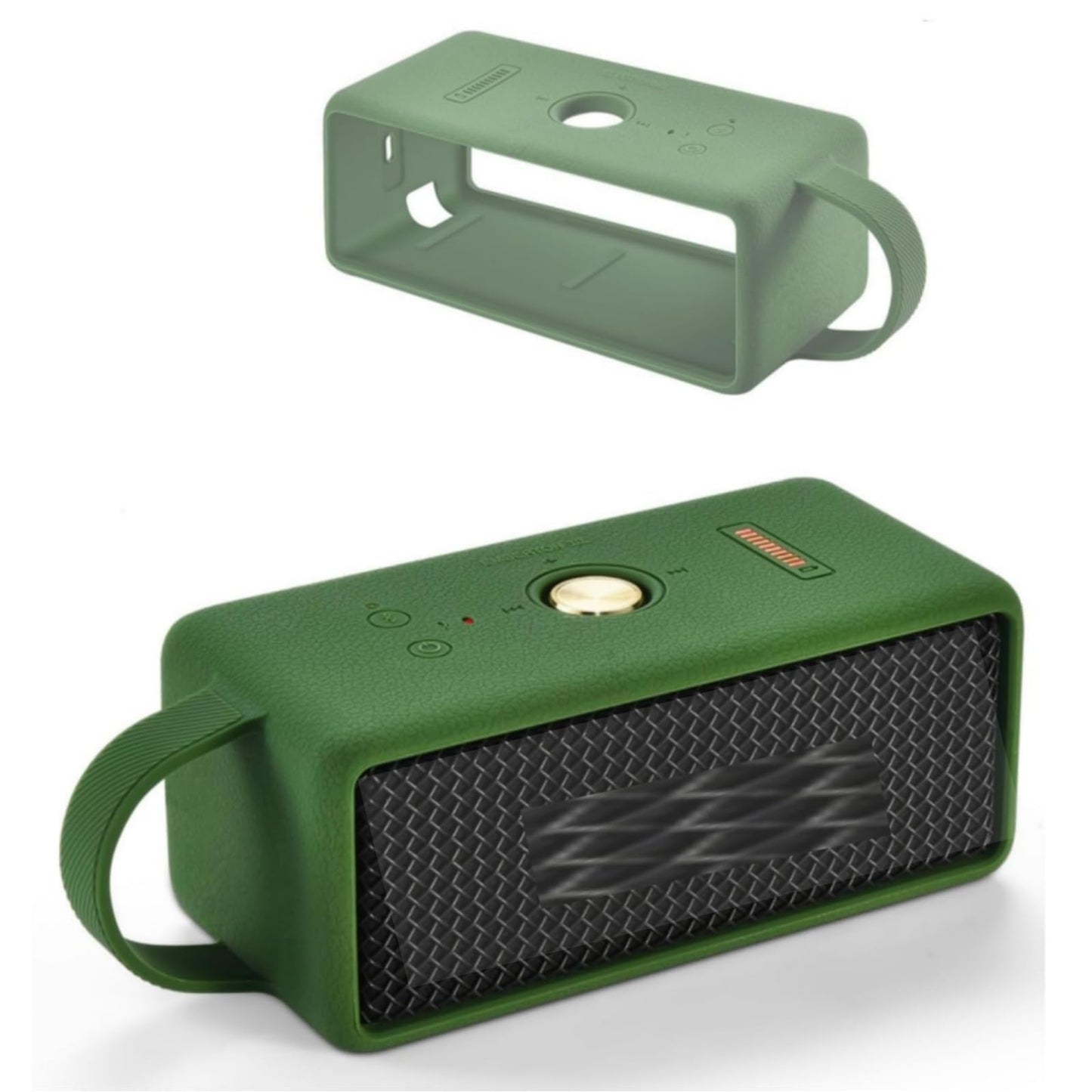 Ferbao Silicone Cover Case for Marshall Emberton III Speaker,Protective Skin Travel Carrying Case Compatible with Marshall Emberton III(Green)