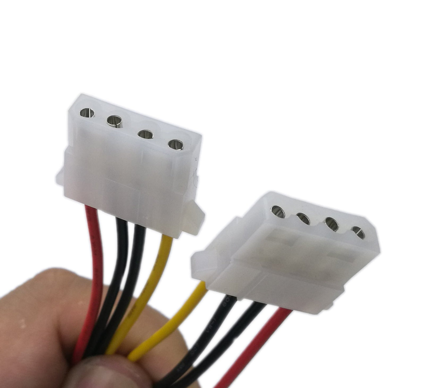 zdyCGTime Molex 4 Pin Power Supply Y Splitter Cable - 2 Female to 1 Male (2 Pack)