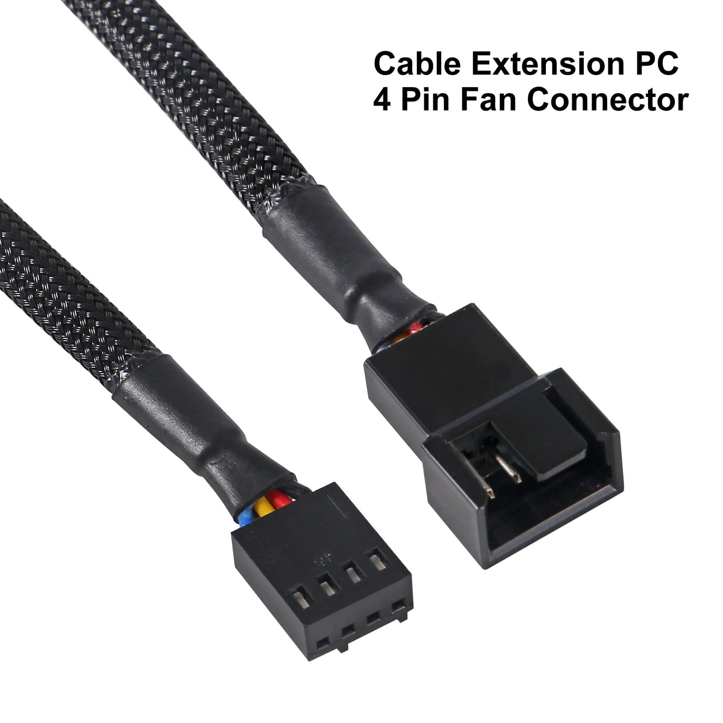 UMLIFE 10 PCS 10" 4 Pin Fan Extension Power Cable Computer PC Fan Power Extension Cable for PWM Fan Computer ATX Case