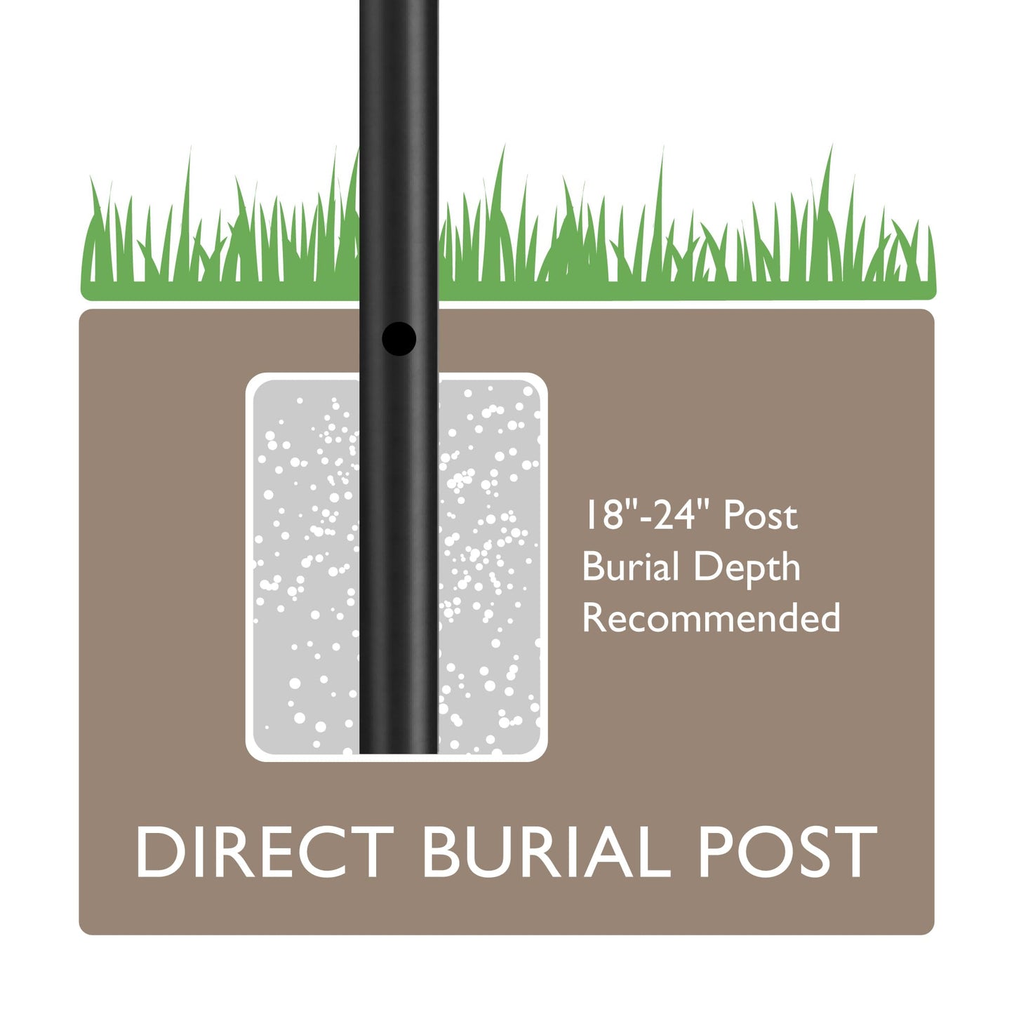 Design House Outdoor Lamp Post with Dusk-to-Dawn Sensor and Built-in Outlet, Black Steel Light Pole with Cross Arm for Post Top Lanterns, Direct