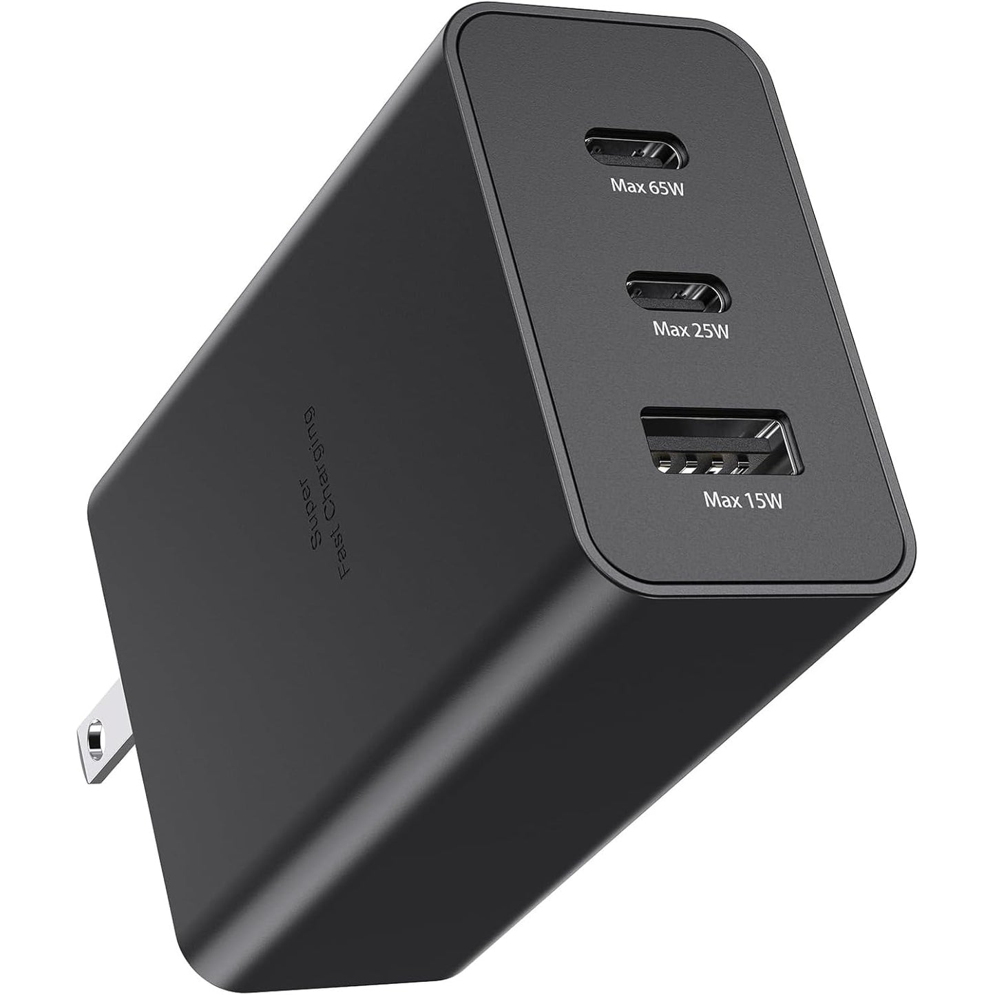 Samsung 65W 3-Port Super Fast Charging Wall Charger, GaN Adapter for Samsung Galaxy S26 Ultra/S26/S26+/S25 Ultra/S25/S25+/S24 Ultra/S24/S24+/S23