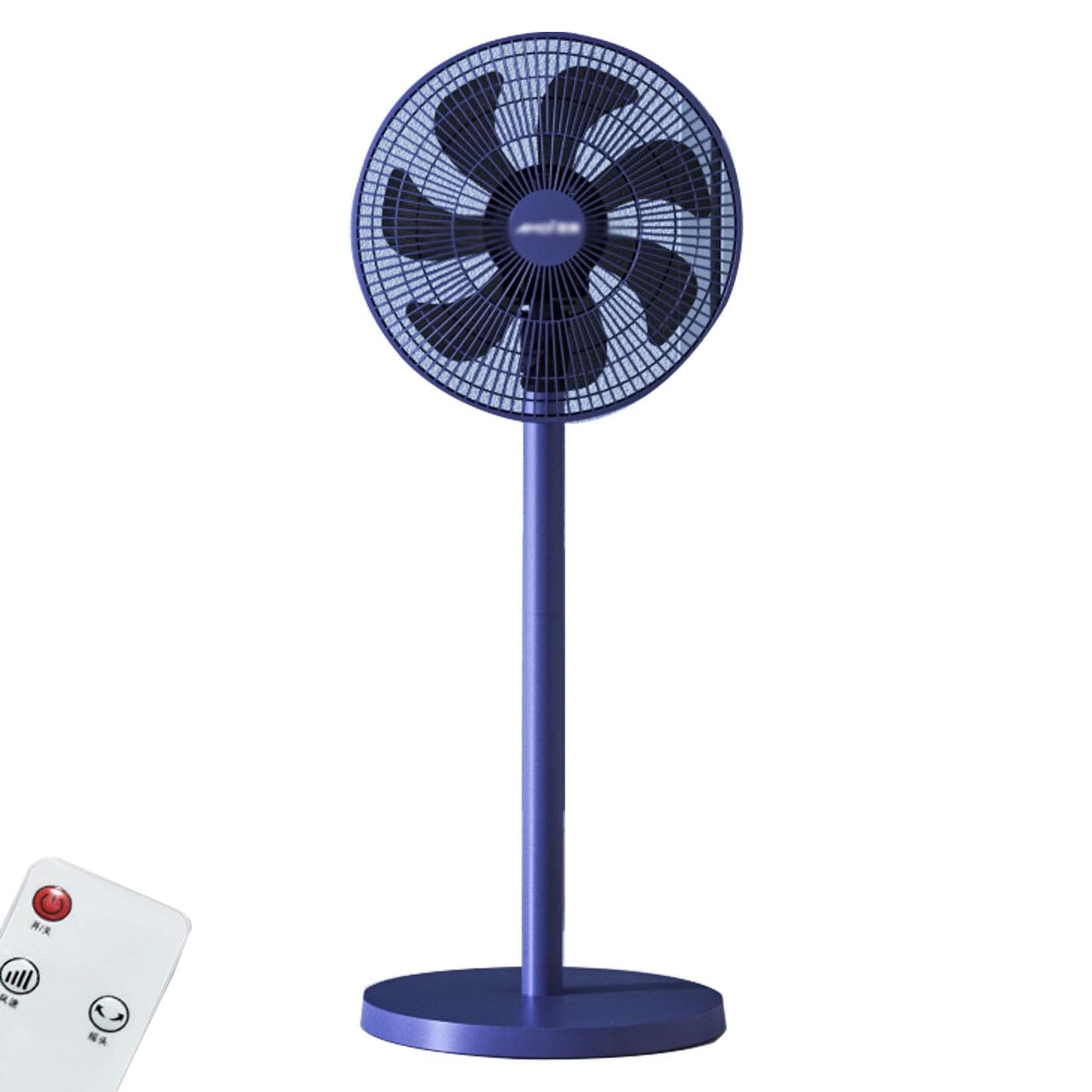 BNE Pedestal fan, 3-speed adjustment - 45 watts low power consumption - Quiet - Remote control - Oscillating head, suitable for office, home use