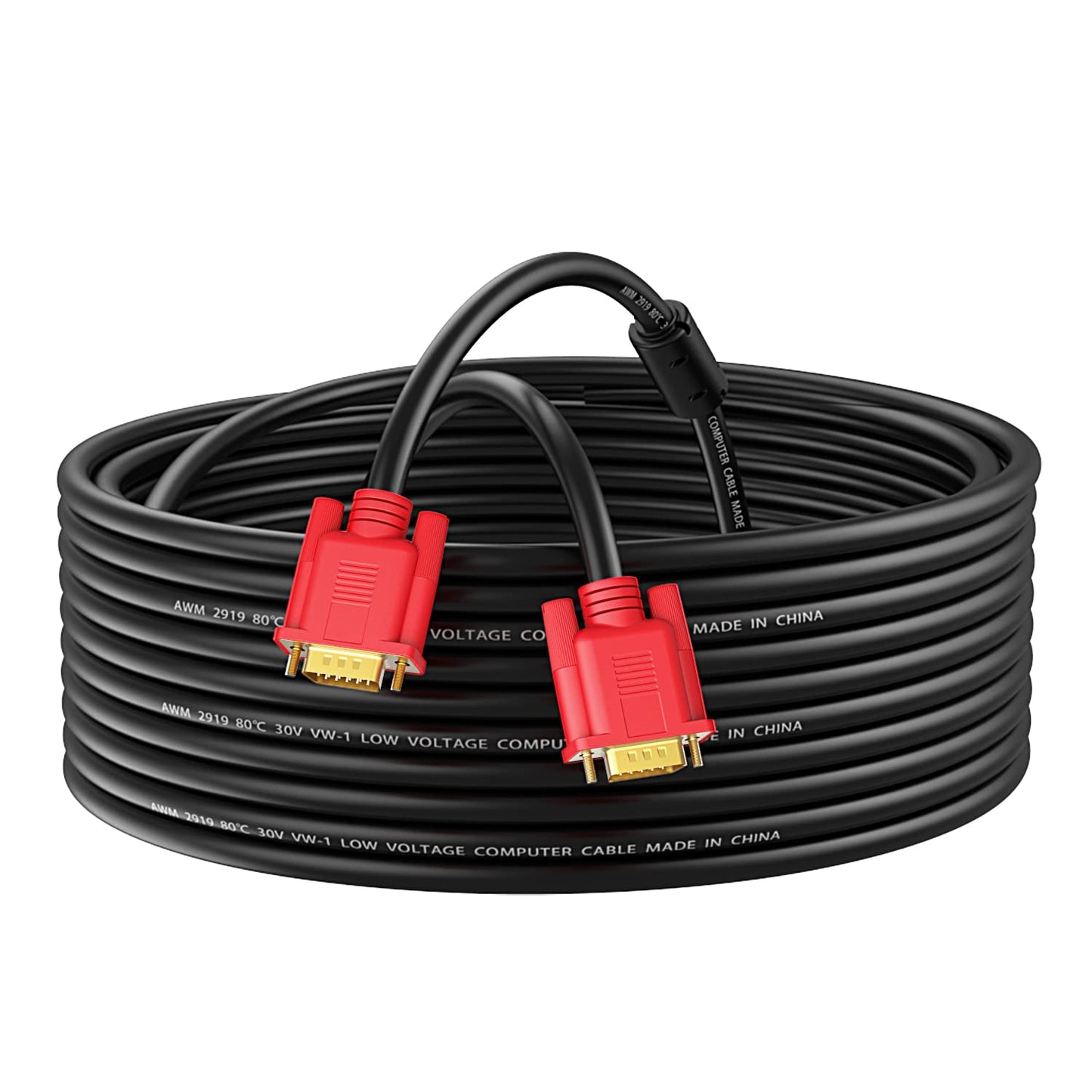 Abireiv VGA Cable 6Feet, VGA to VGA HD15 Monitor Cable for PC Laptop TV Projector