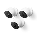 Google Nest Cam Outdoor or Indoor/Battery - 2nd Generation (3 Pack) (Renewed)