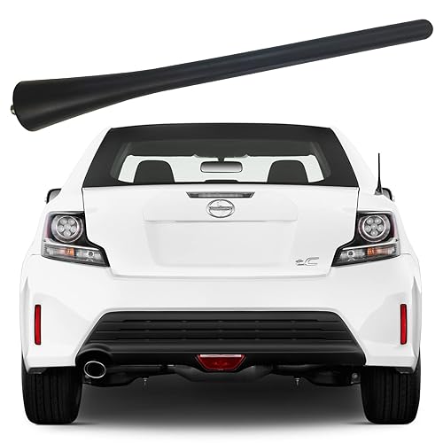7 inch Rubber Antenna for Scion xA (2004-2006), Scion tC (2005-2016), Scion iQ (2012-2015) AM/FM Radio Short Antenna Replacement