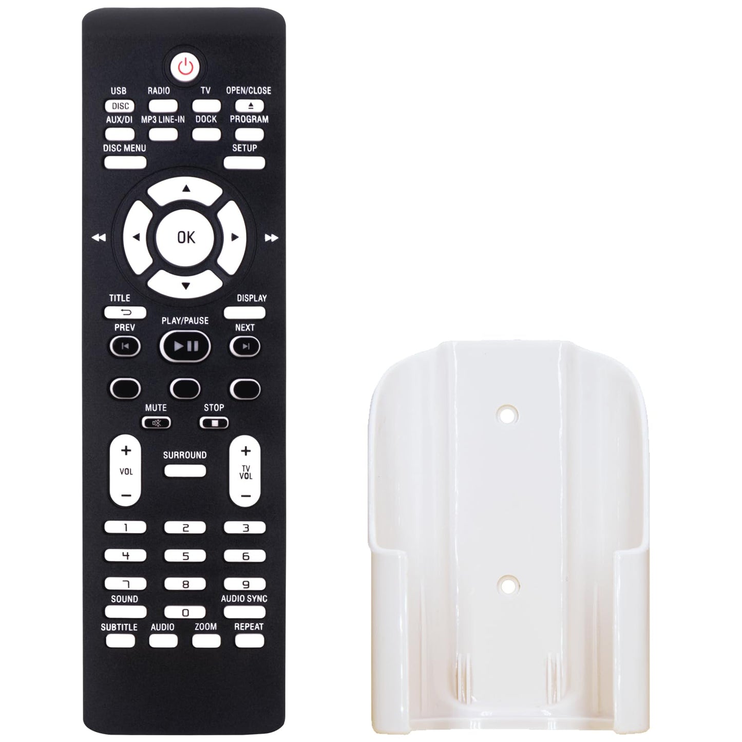 Replacement Remote Control for Philips HTS3357/98 HTS3152 HTS3154/12 HTS3155/78 HTS3154/05 HTS3357/93 DVD Home Theater System