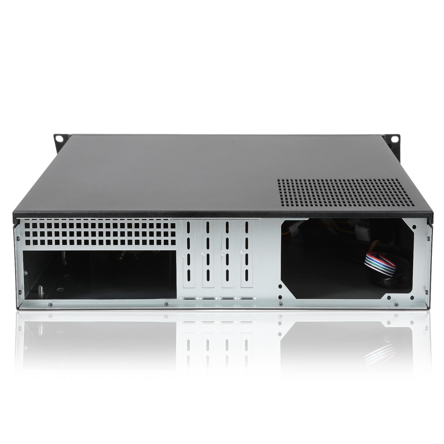 RackChoice MicroATX/Mini-ITX 2U Rackmount Server Chassis max 9x3.5 Bay / USB3.0 with 2.0 Adapter Support ATX PSU Either top or Side Cooling Depth