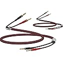 Preffair HiFi OFC Pure Copper Speaker Cable with 8 Gold Banana Plug Audiophile Banana Loudspeaker Wires for Speaker Amplifier Home Theater