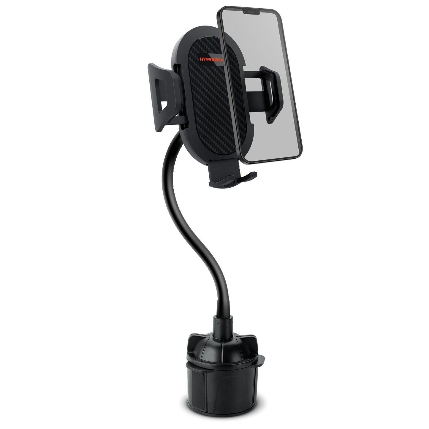 HyperGear Cup Holder Flex Universal Phone Mount, Car Phone Holder with Adjustable Gooseneck & 360° Rotation, Universal Compatibility for iPhone
