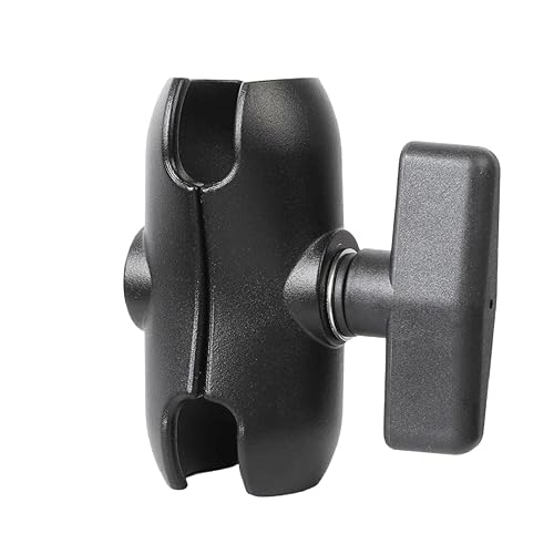 xik Heavy Duty 1.5" Ball Double Socket Arm - 3.54" Aluminum Alloy Extension for Marine Electronics, RAM Mount C-Size Compatible, Fish Finder/GPS Mount