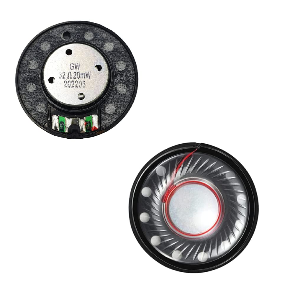 Headphone Speaker Replacement for Sony WH-1000XM4 XM3 XM2 Beats Studio3 Bose QC35 QC25 AKG, 40mm 32ohm Blown Speaker Crackling Distorted Fix, 2-Pack