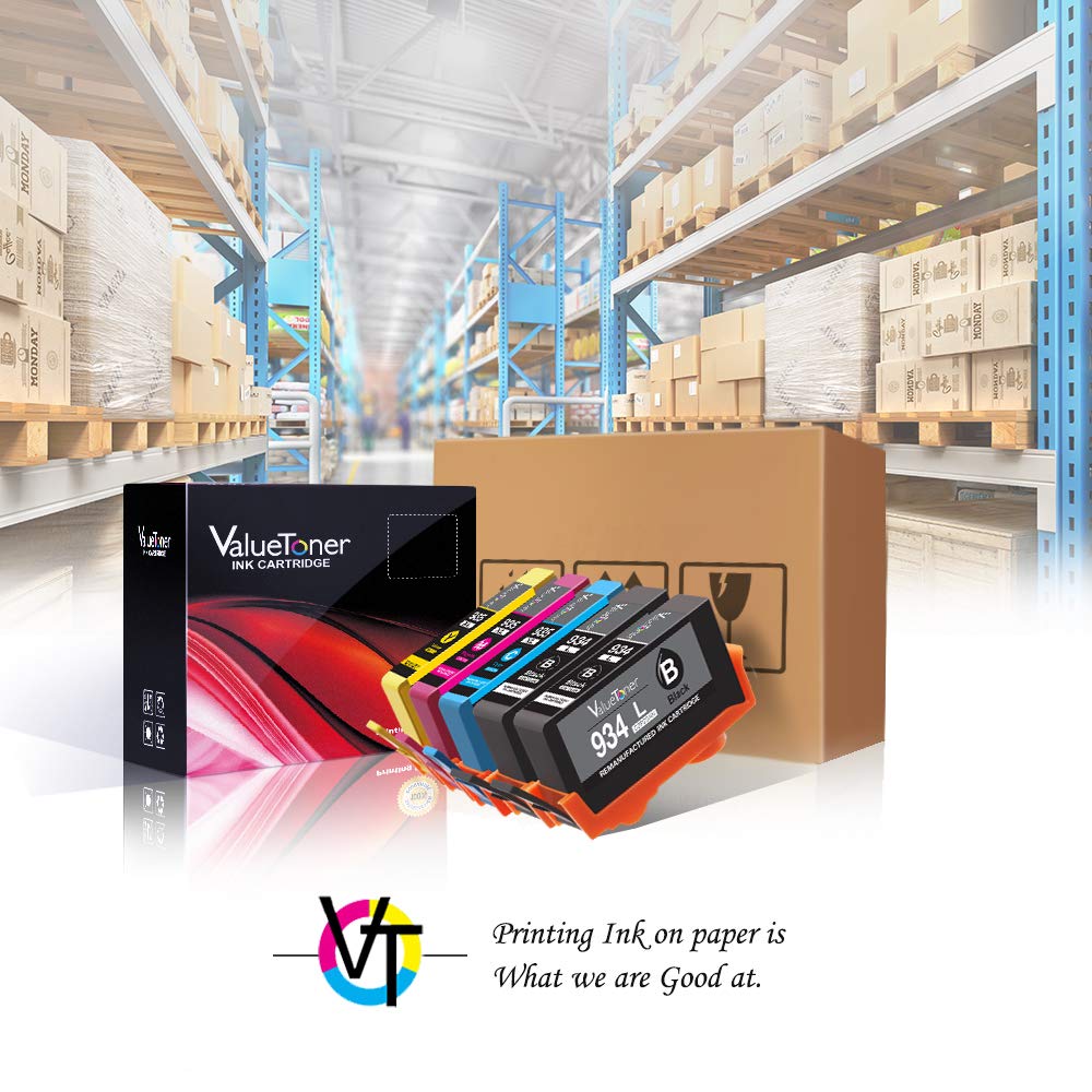 Valuetoner Remanufactured Ink Cartridge Replacement for HP 934XL 935XL 934 XL 935 XL for Officejet Pro 6812 6815 6220 6230 6830 6835 6820 Inkjet