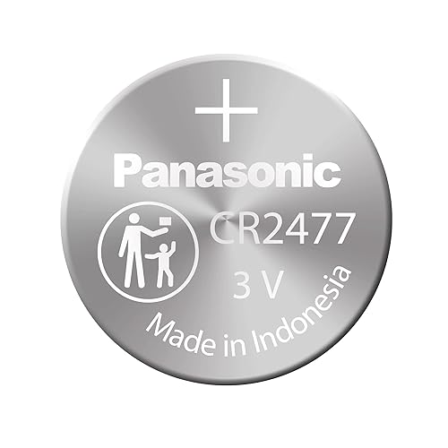 Panasonic Battery CR2477 Lithium 3V (1 Battery Per Pack)