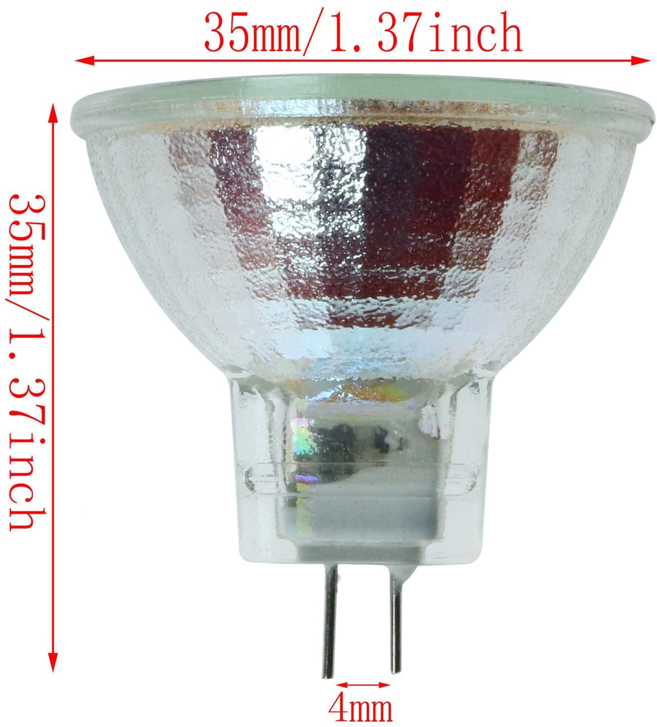 SQXBK Halogen Reflector Lamp 4PCS MR11 12V 10W Warm Light Halogen Light Bulb