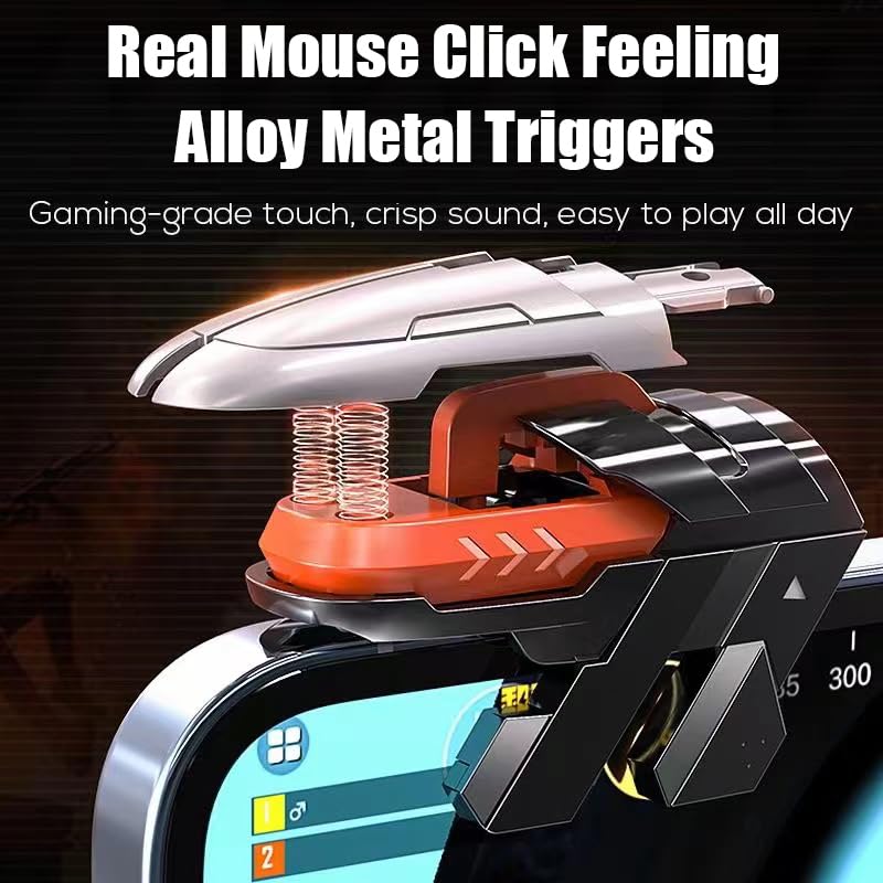 Mikirini 13 in 1 PUBG Mobile Controller Combo Kits, Mobile Phone L2R2 4 Triggers for PUBG/Call of Duty/Apex, Aim & Fire Trigger for iPhone & Android