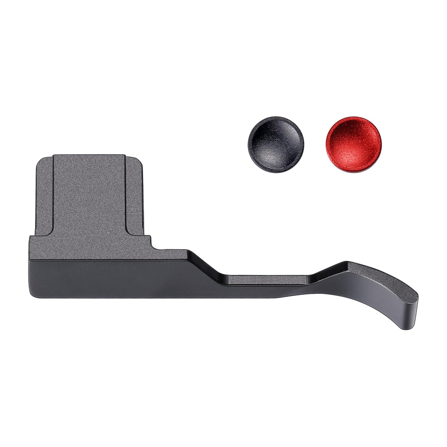 Thumb Grip with Hot Shoe Cover for Fujifilm X100V/X100VI Metal Camera Hot Shoe Thumb Hand Grip Accessories (Silver-Set)